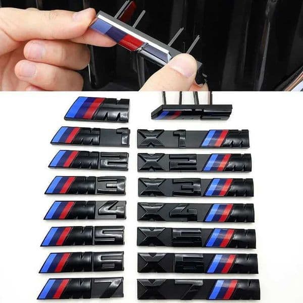 3D Car Front Grille M Badge Emblem Decoration Accessories For BMW M3 M4 M5 G42 G30 G20 E90 E93 E60 F10 F07 F34 F30 F20 G05 T260514