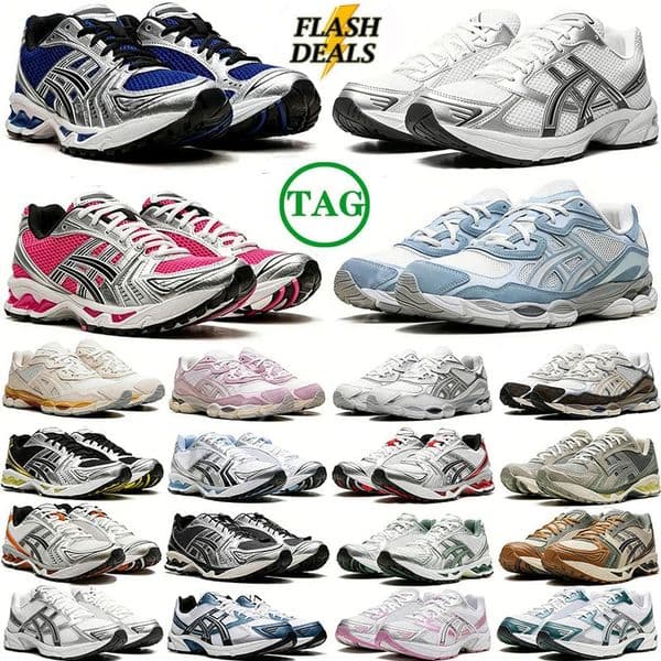 2026 New Designer Running Shoes Gels K14 Nyc 1130 Mens Womens Cream Solar Power Pure Sier Outdoor Sneakers Sports Athleisure Trainers popular Daily Outfit