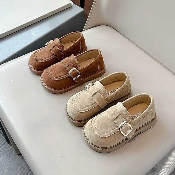 2026 Girls Flats Spring Fall Shallow Lazy Loafers Shoes for Kids Girl Comfortable Soft Suede Sneaker Casual School Shoes ChildT260516