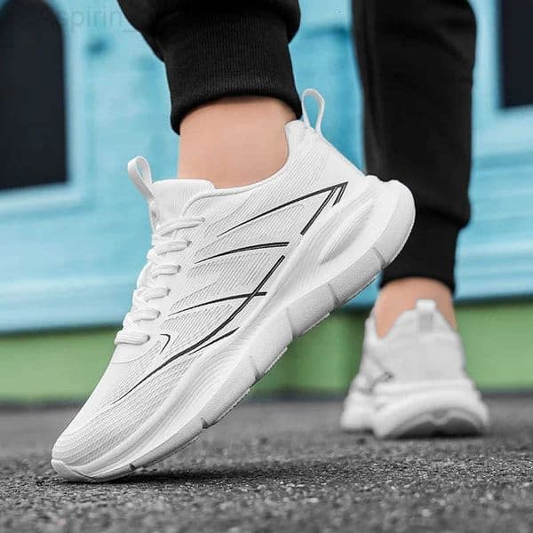 Mens Women EVA Sole Mesh Upper Breathable Running Shoes Soft Shock Absorbing Sports Unisex Sneakers Light Shoes M260516