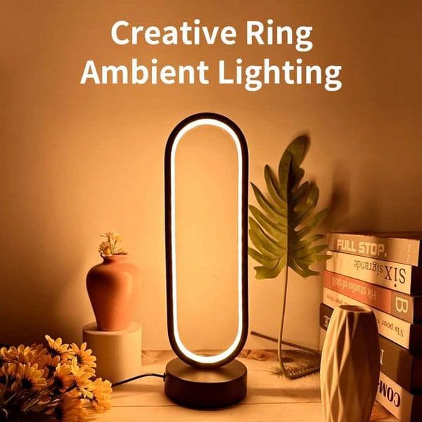 Bedroom Ring Night Lamp Living Room Three Color Dimmable Bed Lamp Led Night Lamp Ambient Light Desk Nightstand Table Accessories L260516