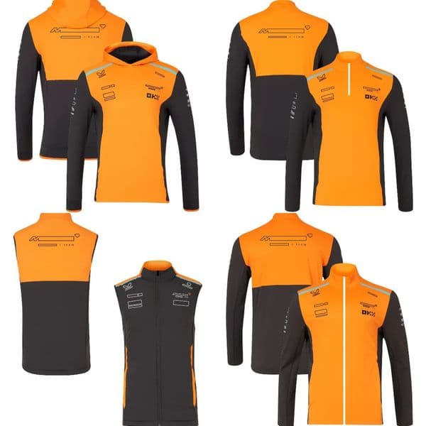 Motorcycle Gear New F1 Team Hoodie Men Formula 1 Driver ride gear Racing Hooded Sweatshirt Fans 1/4 Zip Midlayer Top Unisex Softshell Jacket Sweat Gilet Fr 22
