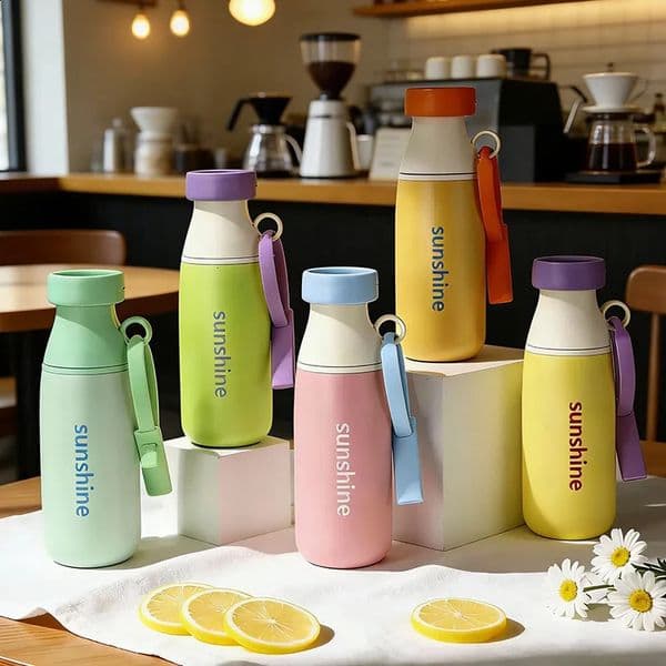 Largecapacity Stainless Steel Insulated Cup Multiportable Straw Gift Milk Bottle Bama Creative Water 260512