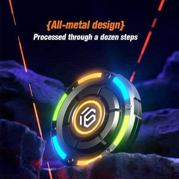 Fingertip spinner EDC metal card-pushing decompression relieve anxiety push-and-slide toy magnetic ADHD tool toys W260516