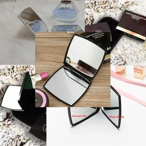 Luxury Designer Decor Classic Folding Double Side Portable Hd Make-Up And Magnifying Mirror room With Flannelette Bag&Gift Box For VIP Clien 9