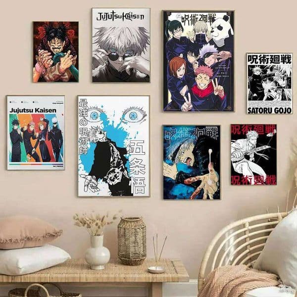 Jujutsu Kaisen Japan Classic Anime Vintage Posters Canvas Prints Painting Room Bar Wall Art Home Decor 26Y0516