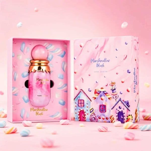 Brand Paris Corner Marshmallow Blush Sweet Strawberry Marshmallow Gourmand Perfume for Women 34oz Long-Lasting Fragrance C260516