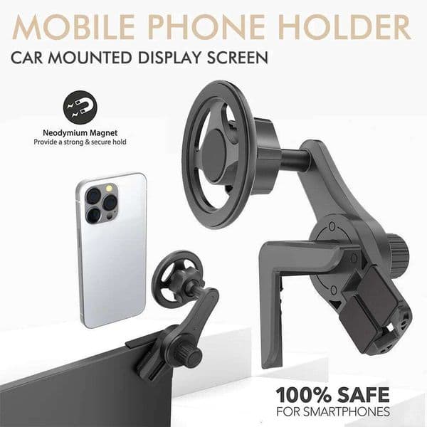 New Mounted Display Screen Magnetic Mobile Phone Holder 360 Degree Rotation Foldable Mount Usded for Car Electric Vehicle W260516