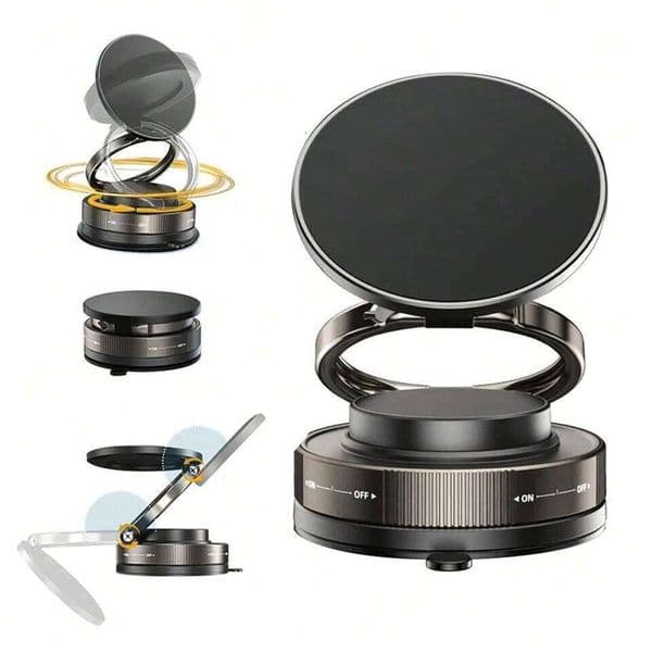 Folding Strong Magnet Magnetic Phone 360 Rotation Desk Car Vacuum Suction Windshield Dashboard Mobile Holder Adsorption W260516