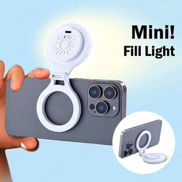 STTKGZD Magnetic Selfie Fill Portable Phone Holder Folding Adjustable LED Soft Light Shooting Aid Versatile Design