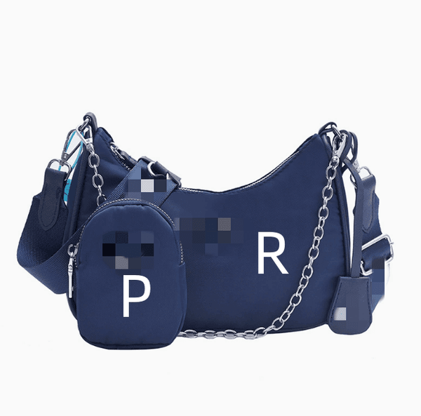 Handbag, 3-in-1 underarm shoulder and handheld bag, multifunctional large capacity, crescent bag, chain strap version