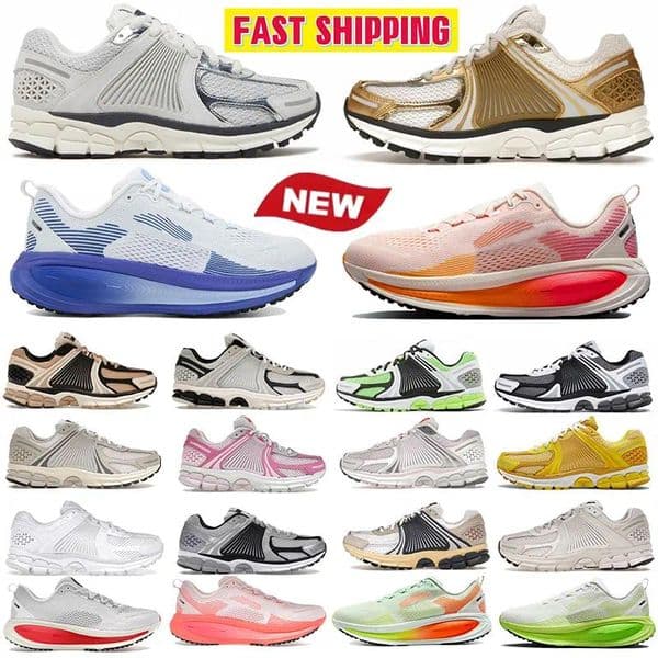 2024 Vomero 5 18 Mens Running Shoes Designer Sneakers Photon Dust Metallic Silver White Racer Blue Platinum Tint Sanddrift Gold Outdoor Sports Womens Trainers