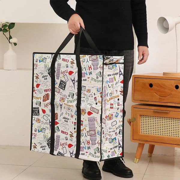 Women Reusable Shopping Bag Large Capacity Non-Woven Fabric Travel Storage Bags Durable Female Handbag Tote Shopper Eco Bag260506