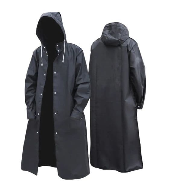 Luxury Designer Decor Raincoats Black Fashion Adult Waterproof Long Raincoat Women Men Rain Coat Hooded For Outdoor room Hiking Travel Fishi 4