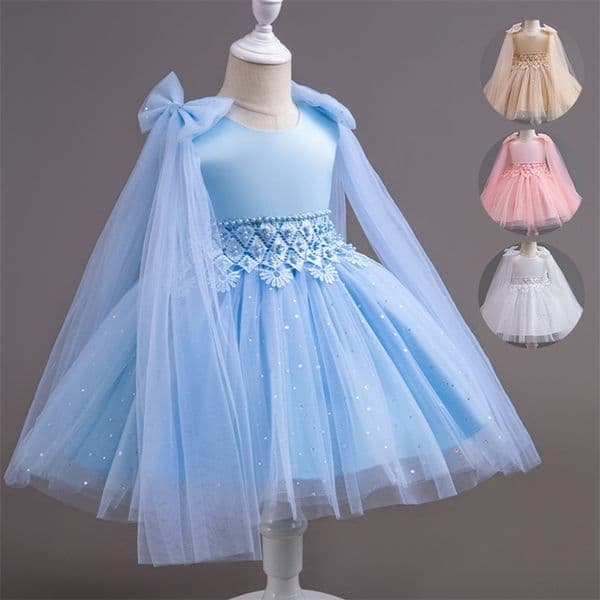 Kids Girl Dress Party Dresses For Girls Birthday Princess Wedding Dress Lace Christening Gown Baptism Clothing 260515