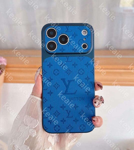 17 Pro Max Phone Case Designer Card Pocket embossing Leather iPhone Case with for iPhone 16 ProMax Cases Apple 15 14 13 Plus Cell Phone Cases Mobile Cover lens film AAA