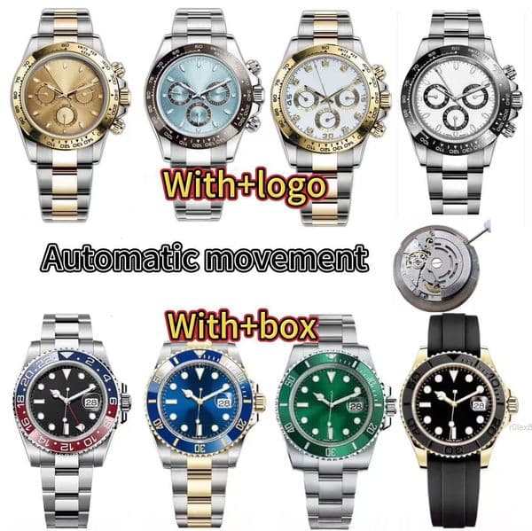 Top designer mens watch timing ceramic bezel watch 41mm GMT2813 automatic movement sapphire crystal glass stainless steel strap luxury watch with box