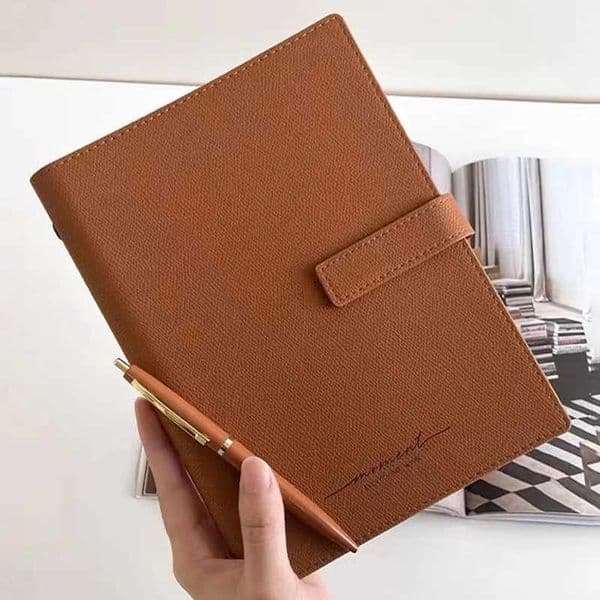 A5 Binder Notebook Loose-leaf Journal Diary Agenda Planner Notepad Business office Stationery metal button Support Customized L260515