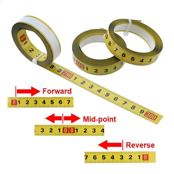 Metric Steel Miter Track Tape Measure 05 Self Adhesive Scale Ruler Tape 1-5M For Router Table Saw T-Track Woodworking Tools 260515