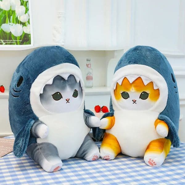2026 New Wholesale Cute Cat Shark Plush Toys Birthday Gift Game Prizes Designer 02