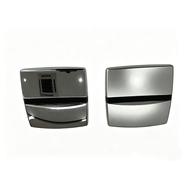 Stainless Steel Urinal Sensor Flush Cover Chrome Matte Finish Toilet Flush Panel Shell Bathroom Replacement Accessory