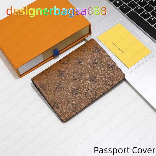 passport cover designer passport holder for fashion luxury Classic passport card package Business checkbook ID leather Golf wallet women wallets