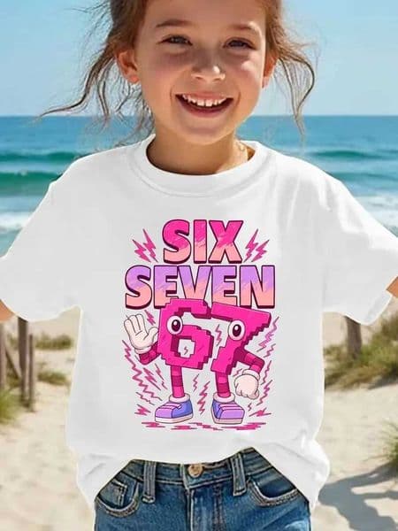 Summer Fashion Short-sleeved s T-shirt 67 Pattern Printed Casual Style Universal Type Top Z260516