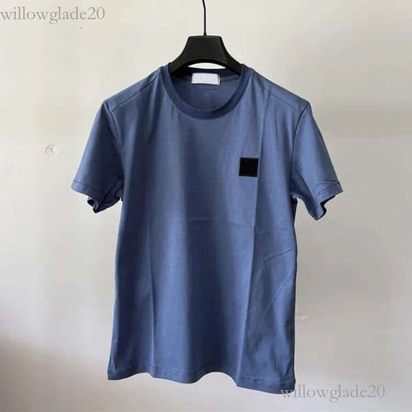 Designer Mens stone T-shirts Luxury Mens Pull Stone T Shirt Summer Round Neck Short Sleeve Classic Embroidery Design Man topstoney Tees Men Clothing M-XXL a02