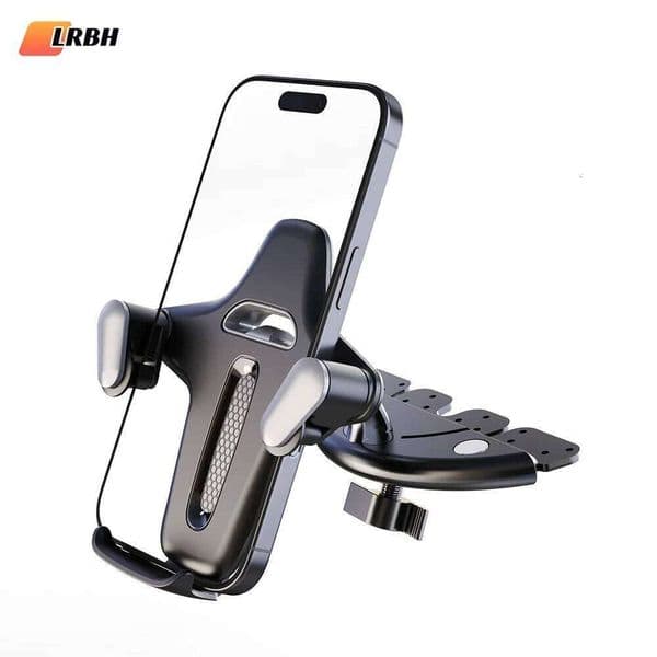 Sturdy CD Slot Phone Mount One Hand Operation Design, Compatible with All Smartphone Mobile W260516