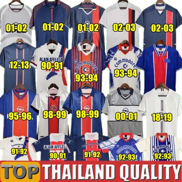 1990 2019 NEYMAR Retro soccer Jerseys MBAPPE OKOCHA RONALDINHO CAVANI DANI ALVES DRAXLER Home Away 3rd Short Long Sleeve Vintage Football Shirts Men Kids Kit