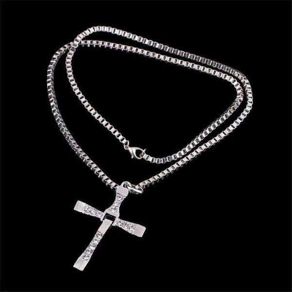 Male Necklaces & Pendants Fashion Movie Jewelry Fast and The Furious Toretto Men Classic Cross Pendant Necklace J260516