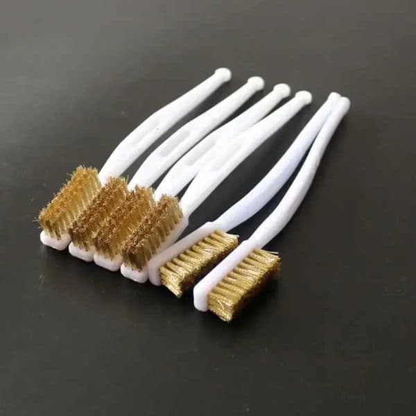 1/3/5pcs Mini Brass Wire Brush Set for Paint Rust Removal Industrial Metal Polishing Burr Cleaning Tool L260516
