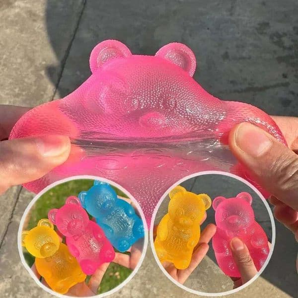 NEW Soft Squishy Little Bear Maltose Ball Toy Pinch Music Stress Relief Tool Slow Rebound W260516