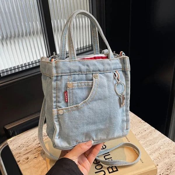 Ladies Crossbody Bags Creative Retro Washed Denim Personalized Fashionable Verstaile Handbags Highquality Shoulder Girl 260516