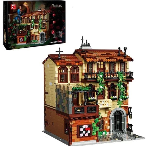 Build Block Set Classic Musical Theater Balcony Scene Building Blocks Architecture Model Bricks Desktop Decoration Kids DIY Toys Gifts brick 02 Toy