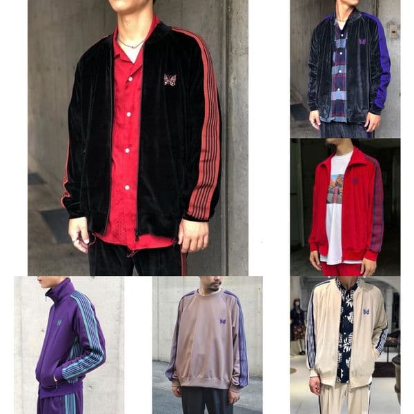 Needles Tracksuits designer jacket sweatpants butterfly embroidered Trousers side stripes unisex Sportsuits casual Needles Velvet Sweatshirt Joggers Suits a2