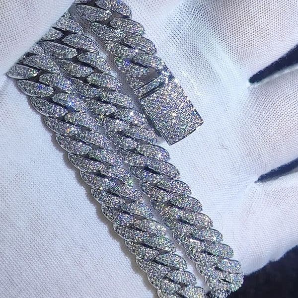 10mm Hip Hop Cubic Zircon CZ Iced Out Bubbles Cuban Link Chain Necklace For Men Women Jewelry Birthday personalized Gift 260516
