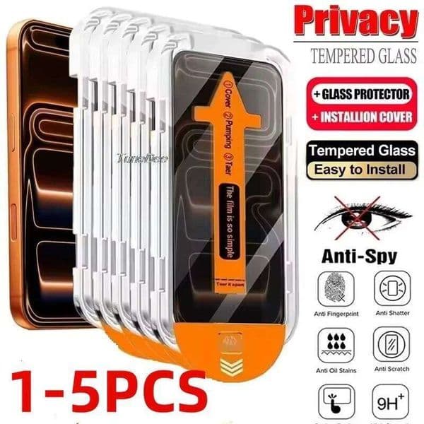 5/1pcs Dust Free Screen Protector For Xiaomi 15T Anti Spy Tempered Full Cover Glass Xiaomi15T Pro