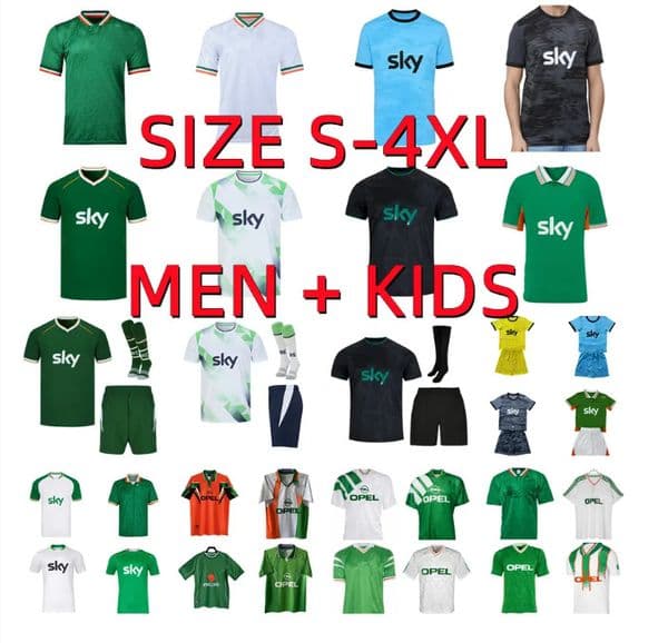 2026 2027 world cup Ireland Soccer Jerseys 1990 1992 1994 1995 1996 2002 Retro KEANE Parrott ROBINSON OBAFEMI FERGUSON McATEER 25 26 27 vintage football shirt kids kit