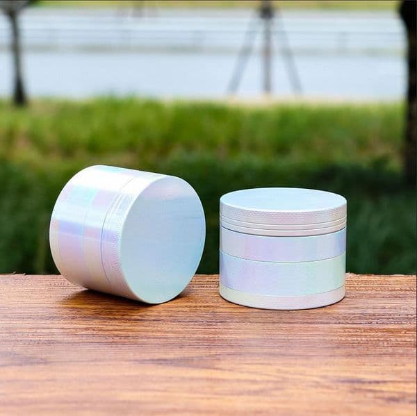 Smoking pipes Colorful Zinc Alloy Smoke Grinder 50mm Four Layer Smoke Grinder Metal Smoke Grinder