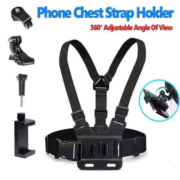 COOL DIER Adjustable Harness Elastic Chest Strap For GoPro Hero 13 12 11 DJI Action 4 3 Insta360 X4