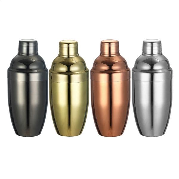 500ml Stainless Steel 3-Pieces Cocktail Shaker Cobbler Shaker 260516