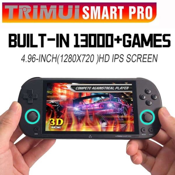 Trimui Smart Pro Handheld Console 4.96''I Screen Linux System Joystick RGB Lighting Smartpro Retro Video Game Player Gift 26L0518
