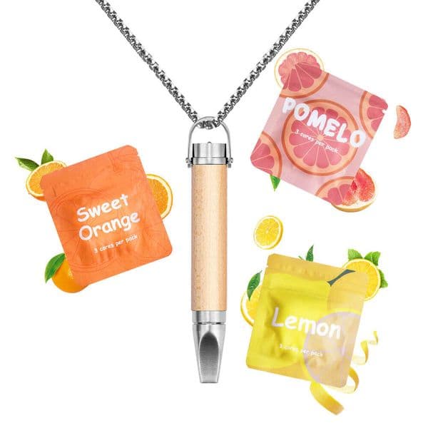 Cross-Border Hot Item Meditation Breathing Necklace Anti-Anxiety Stress Relief Smoking Cessation Pendant Amazon Jewelry Wholesale