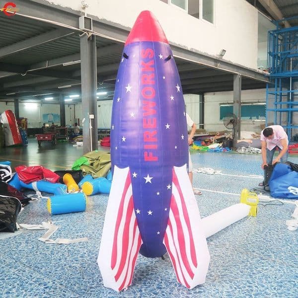Free Ship Outdoor Activities 15m-49ft high giant inflatable rocket ship air balloon for advertising 0016