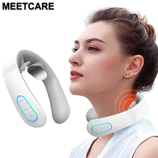 Pulse Neck Massager Electric Smart EMS Cervical Massagers TENS Pain Relief Relaxation Muscle Kneading Massage w260416