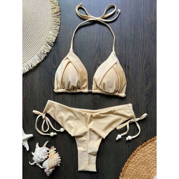 Brazilian Women's Sexy Bikini Set Push-up Padded Bra Thong Two-Piece Swimwear Beachwear Bathing Suit Femme 26L0518