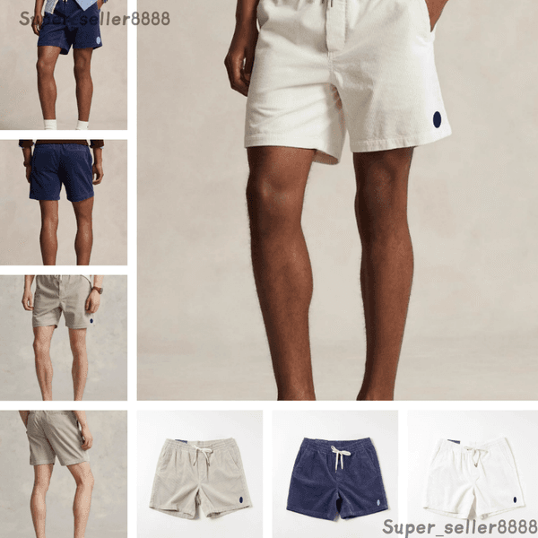 Luxury Designer Polos Men Shorts Cotton Workwear Pocket Embroidered Pony Badge Corduroy Hoop Casual Couple Shorts HighEnd Summer Comfortable Men Vacation Shorts