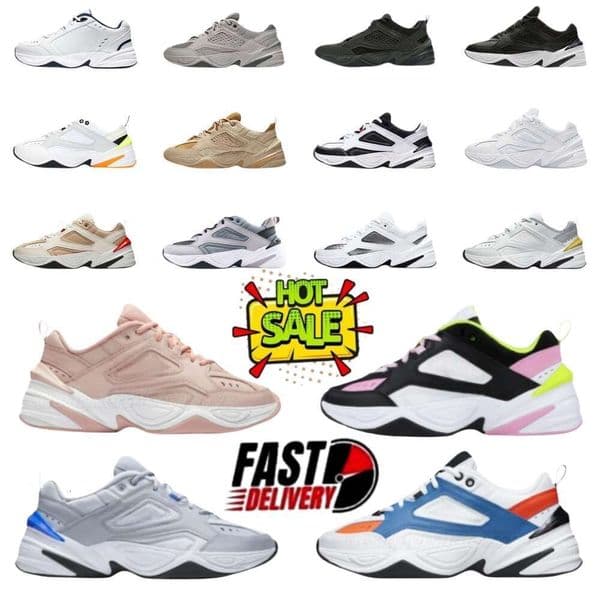 Hot niki Trainers Running Shoes Women Mens M2K Tekno White Casual Designer Scarpe Zapatillas Big Size Sports Chaussures Black Ladies Purple Sneakers