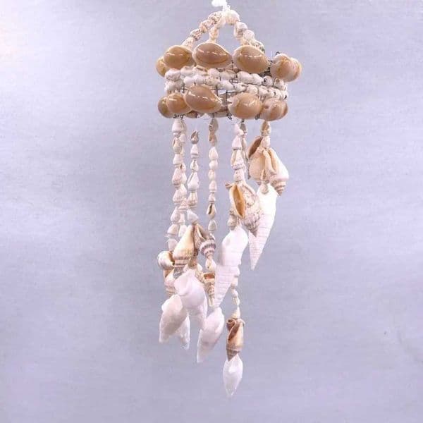 Conch Shell Wind Chimes Crafts Gift Exquisite White Wind Bell Pendant Birthday Gifts Yard Hanging Decor Hanging Ornament L260518